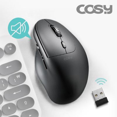 코시 버티컬 무소음 무선 마우스 M2243WL